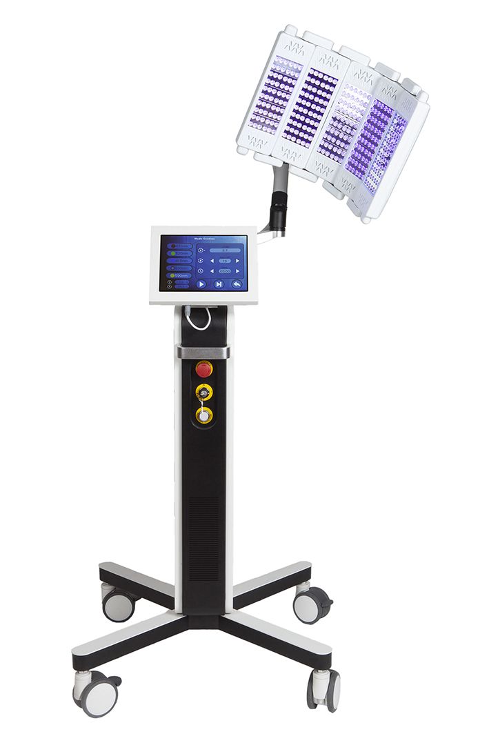 Professionnal led light therapy device using blue